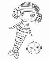 Coloring Pages Mermaid Lalaloopsy Printable Dolls Colouring Color Drawing Doll Print Dirty Harry Dog Kids Grateful Dead Bear Does Rag sketch template