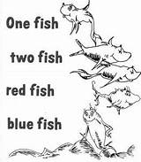 Fish Coloring Two Blue Red Sheet sketch template