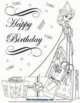 Coloring Birthday Frozen Pages Elsa Disney Happy Printable Princess Party Sheets Search Getcolorings Getdrawings Hat Cast Colorings Face Color Print sketch template