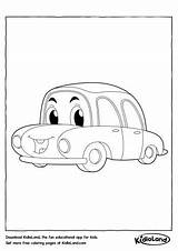 Coloring Funny Car Pages Kidloland Printable Worksheets sketch template