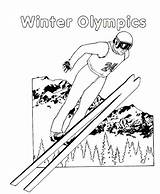 Ski Skifahren Skieen Ausmalbilder Springen Zo sketch template