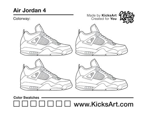 air jordan  sneaker coloring pages created  kicksart