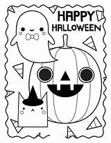 Halloween Coloring Sheets Cute Worksheets Printable Kids Celebrating sketch template
