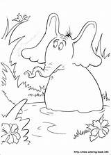 Horton Hears Seuss Ortone Aime Jungle Desenhos Ausmalbilde Ausdrucken Kleurplaten Worksheet Coloriez Coloriages Websincloud sketch template