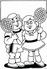Tennis Coloring Court Pages Players Color Little Getcolorings Printable Online sketch template