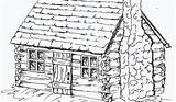 Pages Coloring Cabin House Choose Colouring Stamps Board Log sketch template