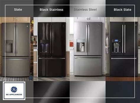 Ge Appliances Slate Slate Black Stainless Stainless Black Finishes