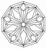 Pages Polygon Coloring Getcolorings Mandala sketch template