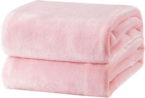 bedsure fleece blanket king size pink lightweight super soft cozy