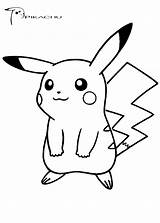Coloring Pokemon Pages Pikachu Cute sketch template