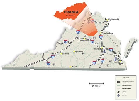 orange county virginia strategic business location  dc