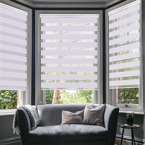 luckup corded light filtering horizontal window shade zebra blinds    walmartcom