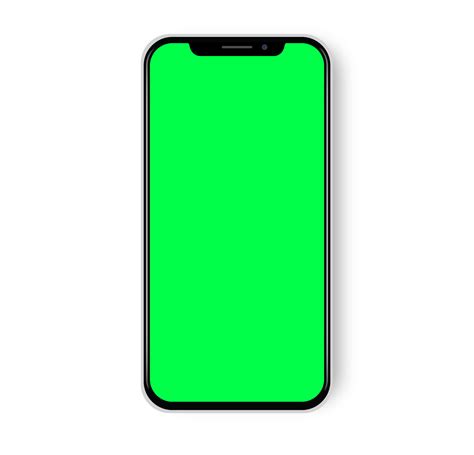 green screen notch display smartphone clip art illustration technology
