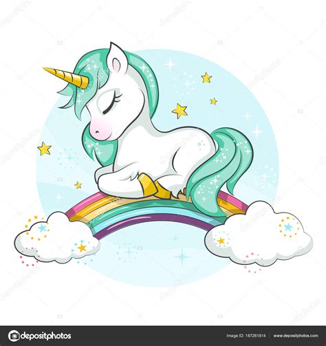 pony cute magical unicorn rainbow vector design isolated white