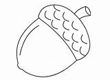 Acorn Coloring Pages Fall Acorns Delicious Board Crafts Leaves Autumn Coloringsky Choose sketch template