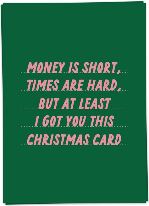 money christmas kaart blanche