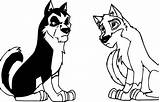 Balto Coloring Steele Wolf Wecoloringpage sketch template