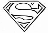 Coloring Superman Logo Pages Printable Popular sketch template