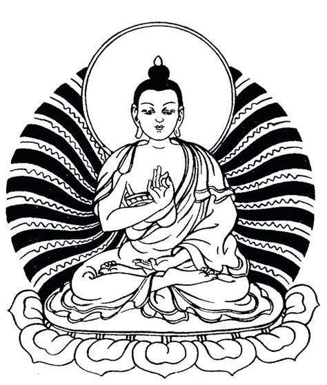 buddhist coloring page images