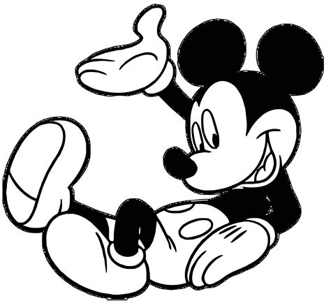 mickey mouse cartoon coloring page wecoloringpage  wecoloringpagecom