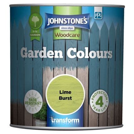 johnstones paint woodcare garden colours lime burst
