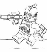 Lego Coloring Wars Star Clone Pages Trooper sketch template