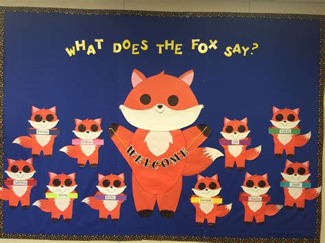 fox   bulletin board  fox theme fox