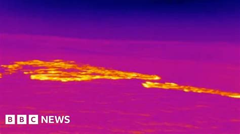 thermal drone fire footage     mars bbc news