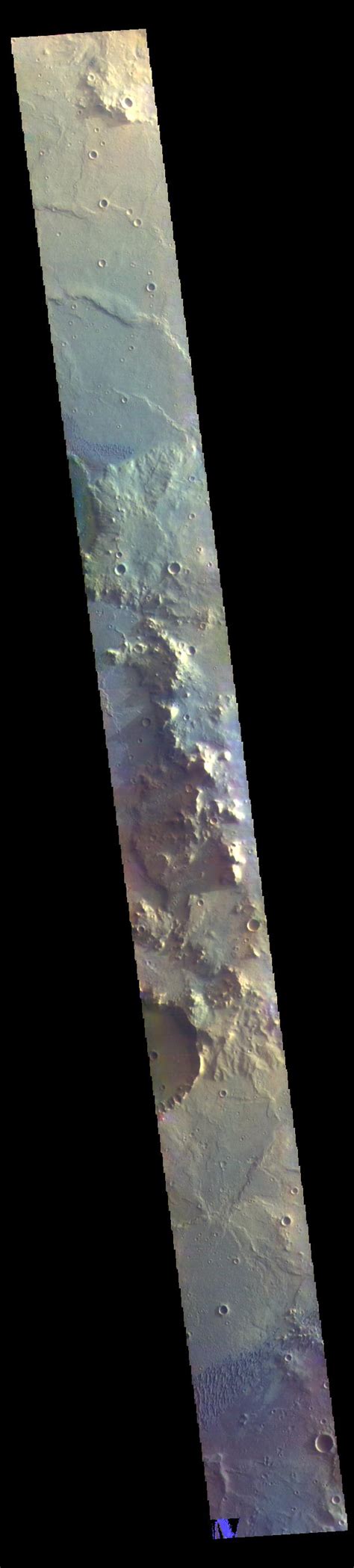 herschel crater false color nasa mars exploration