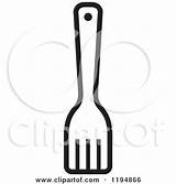 Spatula Kitchen Clipart Template Coloring Pages sketch template