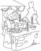 Diwali Festival Coloring Drawing Pages Kids Colouring Sketch Happy Deepavali Sketches Easy Thailand Drawings Sheets Printable Painting Children Light Clipart sketch template