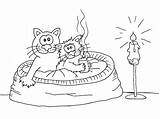 Ausmalbilder Katzen Malvorlagen Bucy sketch template