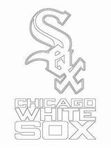 Coloring Sox Chicago Pages Logo Baseball Mlb Printable Cubs Jackie Royals Robinson Red Sport Drawing Kansas City Color Boston Dodgers sketch template