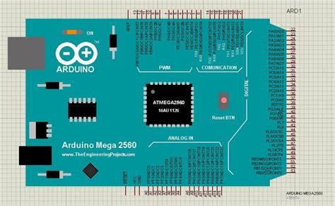 arduino mega  library  proteus  engineering projects