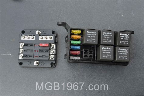 fuse  relay boxes mgb  mgb gt