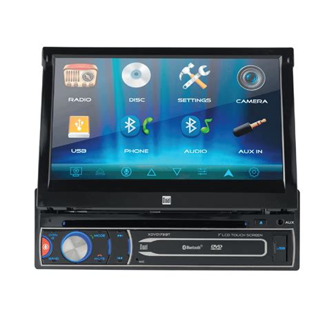 dual electronics xdvdbt  motorized touch screen single din car stereo receiver sirigoogle
