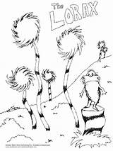 Lorax Coloring Pages Printable Color sketch template