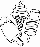 Cone Ice Cream Coloring Pages Printable Color Icecream Print Getcolorings sketch template