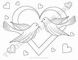 Coloring Doves Drawing Pages Kids Getdrawings Adorable sketch template