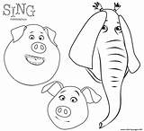 Sing Coloring Pages Animation Printable Movie Print Animals Book Color Bestcoloringpagesforkids Kids Colouring Elephant Singing Rosita Sheets Popular Getcolorings Explore sketch template