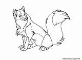 Wolf Coloring Pages Printable Cute Kids Cartoon Baby Drawing Print Howling Animated Moon Pup Retriever Golden Puppy Anime Wolves Draw sketch template