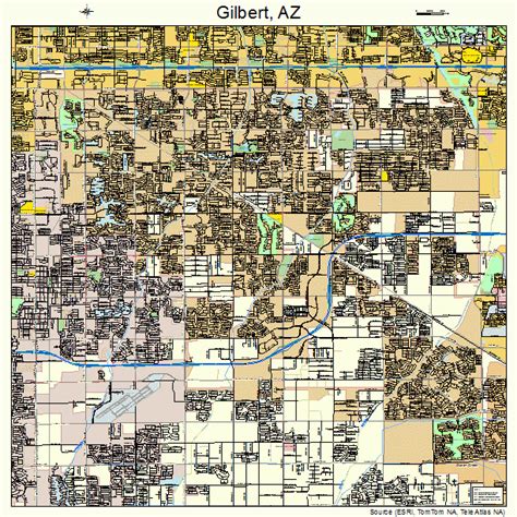 gilbert arizona street map