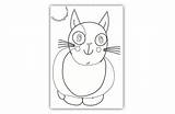 Cat Coloring Curious Spotted Pages sketch template