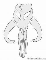 Mandalorian Mythosaur Carving Freestencilgallery Mandalore Helm sketch template