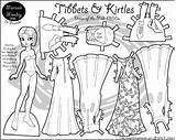 Paper Doll Coloring Pages Marisole Monday Dolls Printable Historical Print Color Mid 1300s Marisol Tibbets Fashion Kirtles 1300 Mondays Click sketch template
