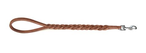 fatted braided leather handle da vinci pet products