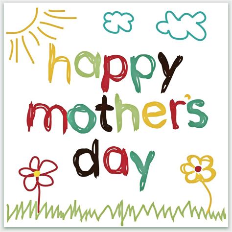 happy mothers day template clipart