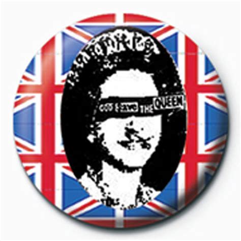 Sex Pistols God Save The Queen Button Badge Ø2 5