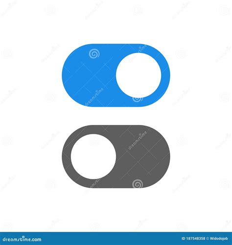 enable disable icon stock vector illustration  click