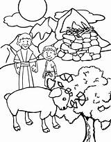 Abraham Ausmalbilder Coloring Isaac Choose Board Sunday School Bible sketch template